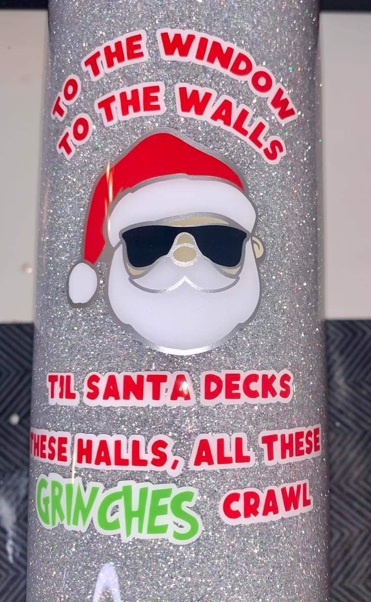 RTS 30oz Skinny- with Santa/Grinch Theme